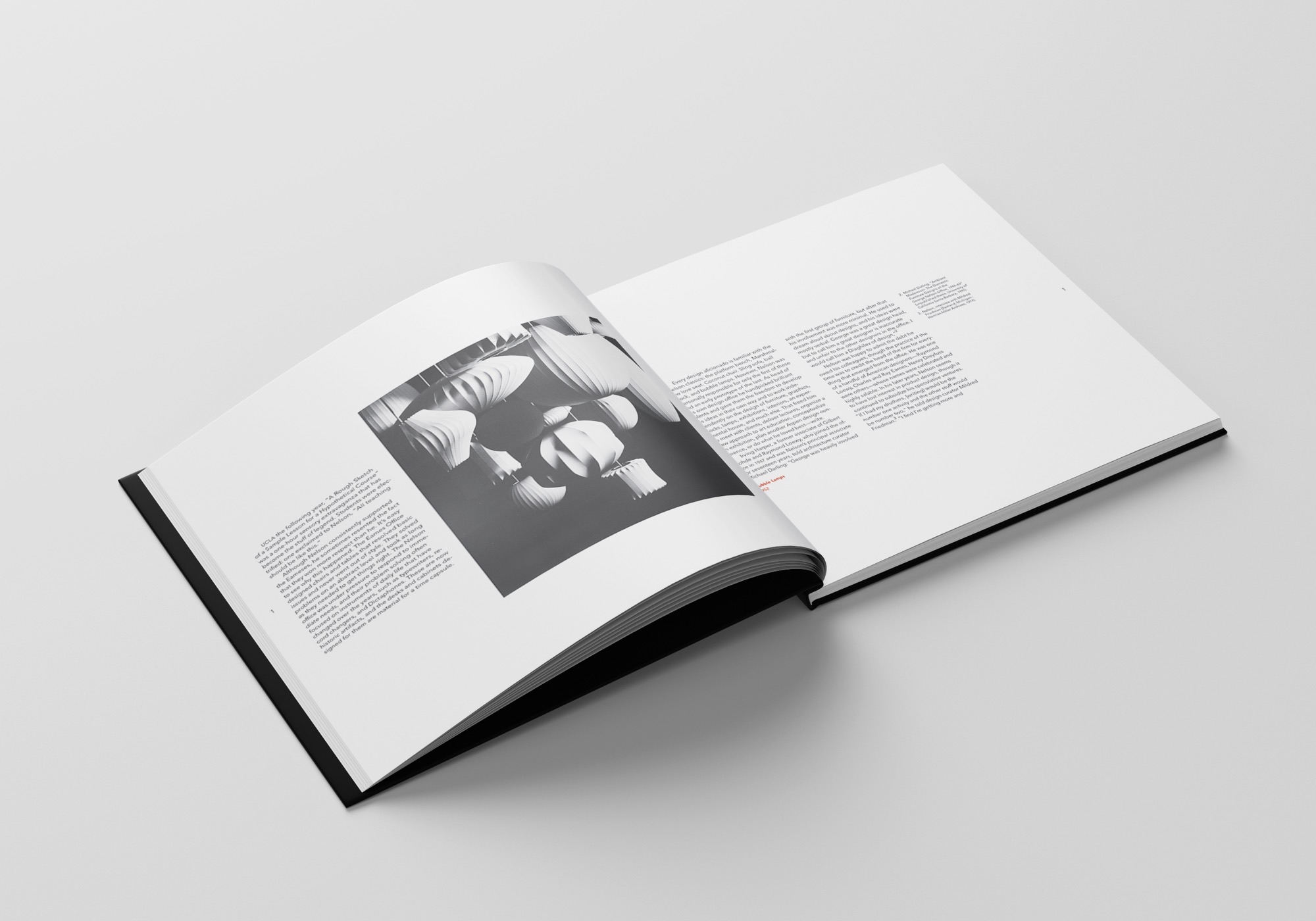 Herman Miller Book Design - cover design mockup, angled view