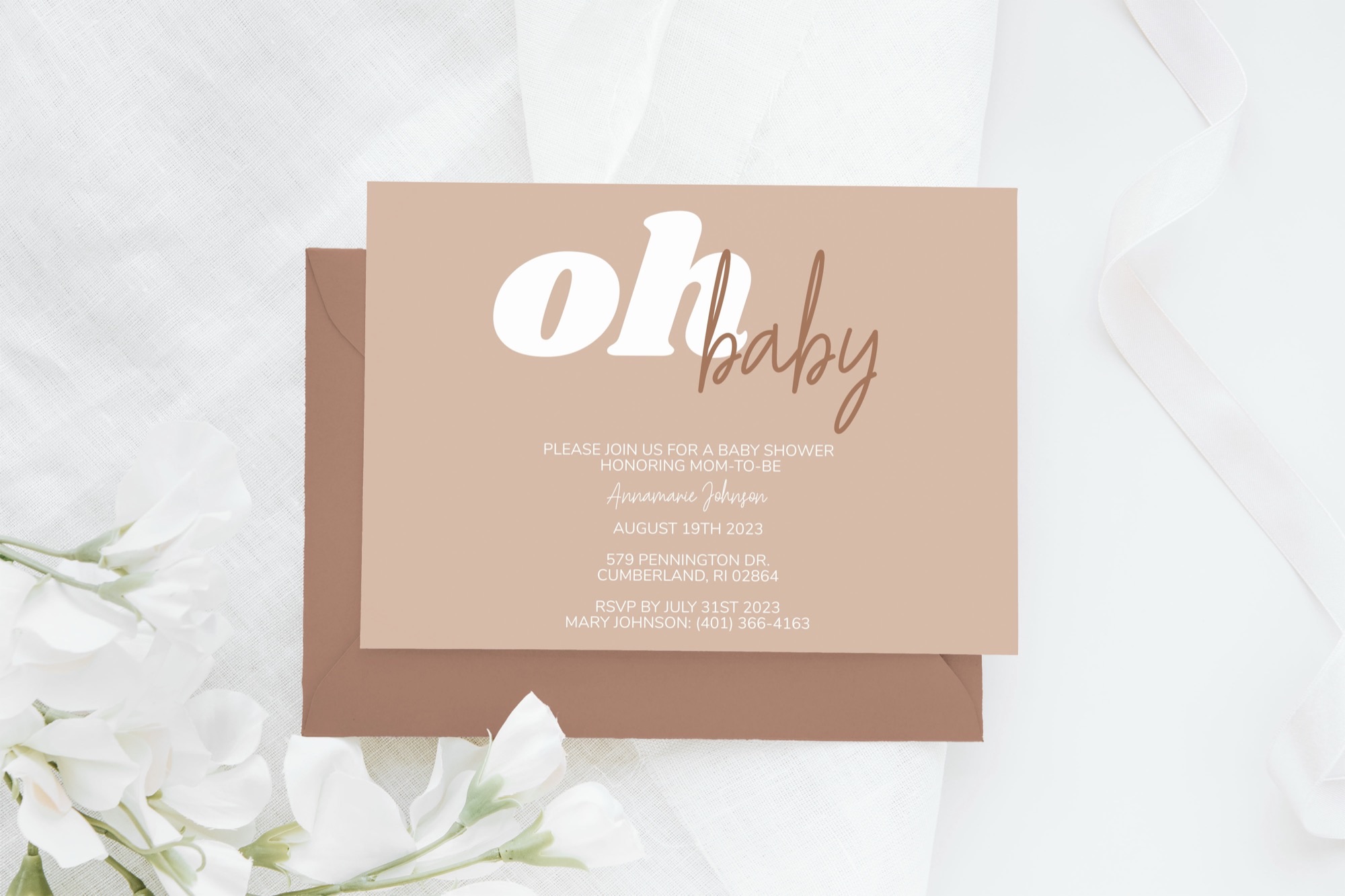 Invitations - Oh Baby baby shower invitation design