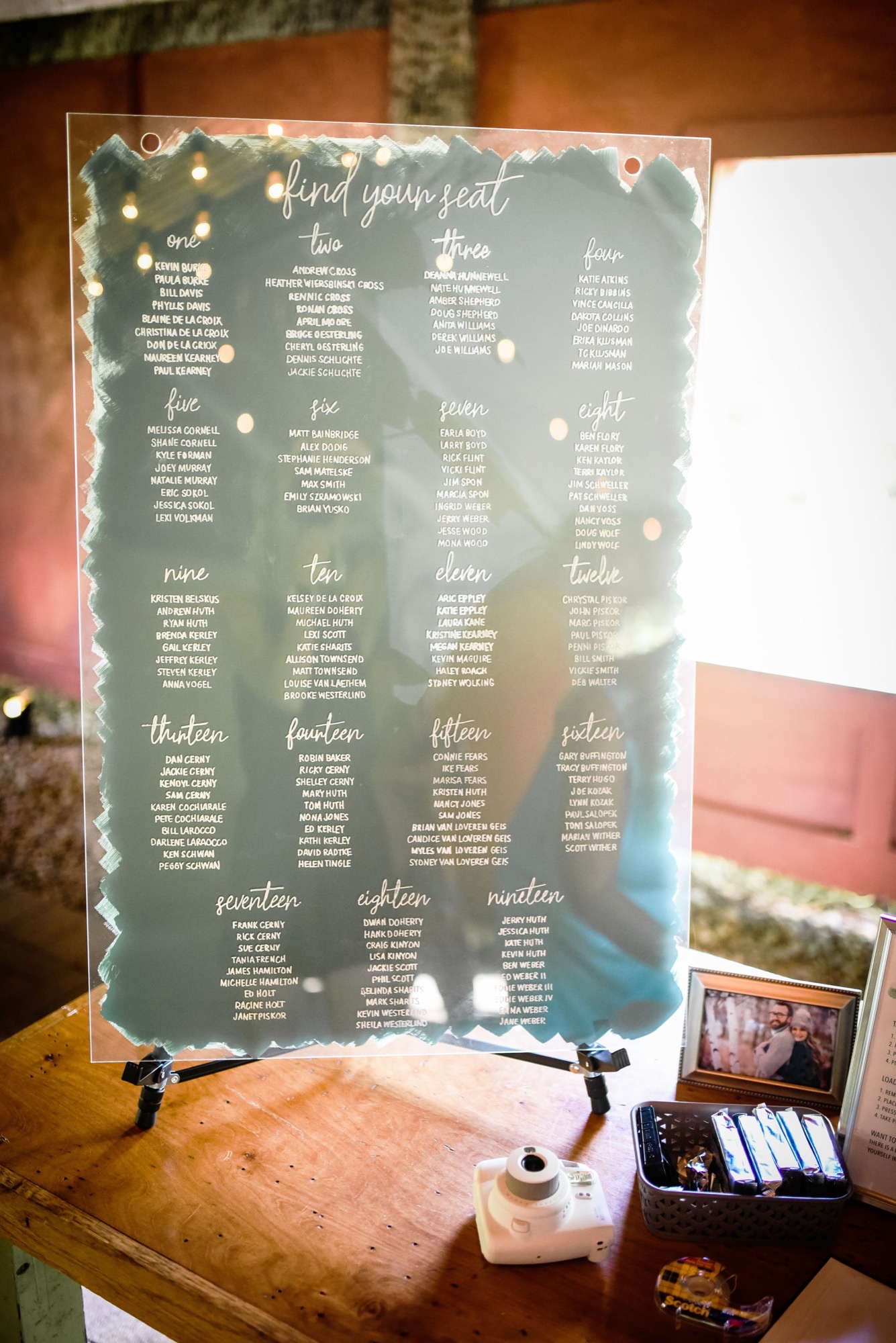 Wedding Signs - seating chart sign design