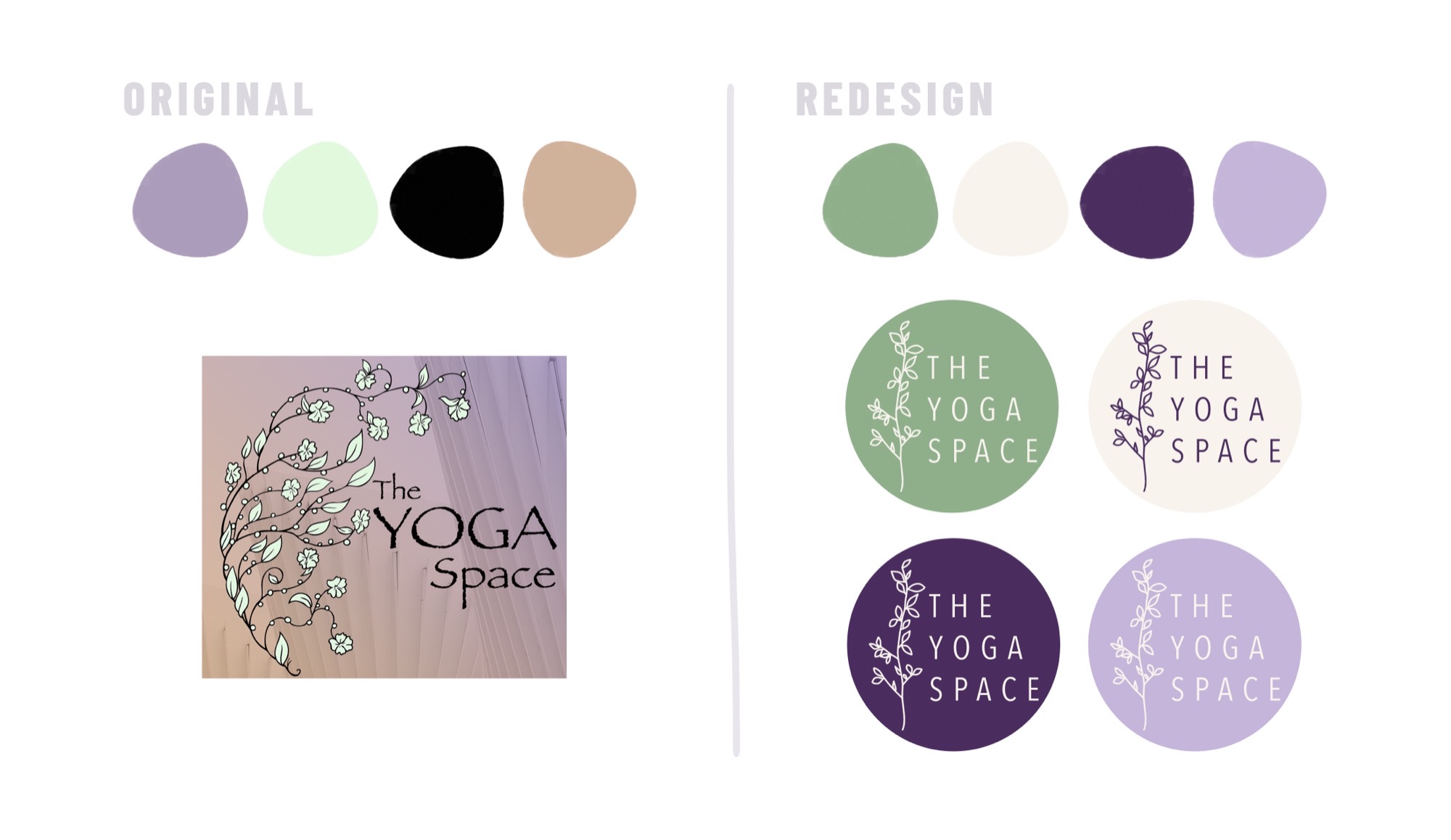 The Yoga Space - brand identity and logo design